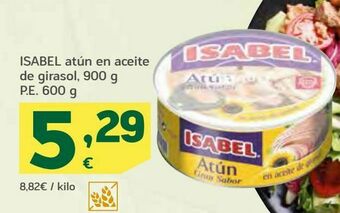 HiperDino Isabel atún en aceite de girasol oferta