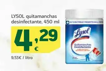 HiperDino Lysol quitamanchas desinfectante oferta
