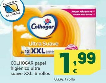 HiperDino Colhogar papel higiénico ultra suave xxl oferta