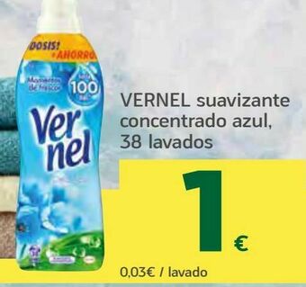 HiperDino Vernel suavizante concentrado azul oferta