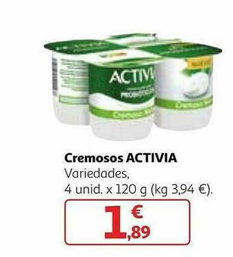 Alcampo Cremosos Activia oferta