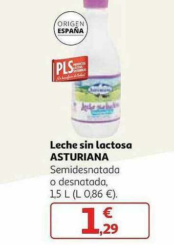 Alcampo Leche Sin Lactosa Asturiana Semidesnatada O Desnatada oferta