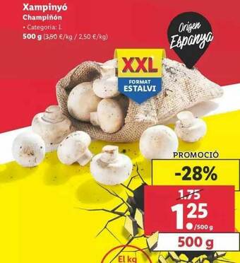 Lidl Champiñón oferta