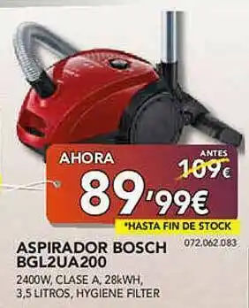 Expert Aspirador Bosch Bgl2ua200 oferta