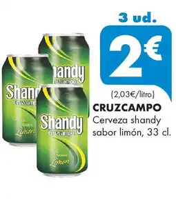 Supermercados Lupa CRUZCAMPO Cerveza shandy sabor limón oferta