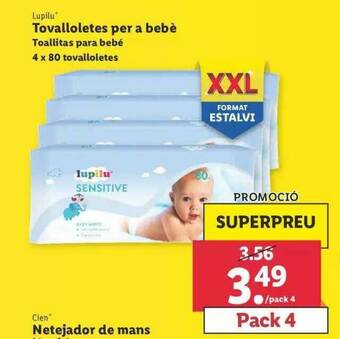 Lidl Lupilu Toallitas Para Bebé oferta