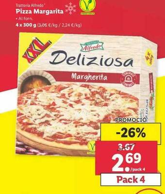 Lidl Trattoria Alfredo Pizza Margarita oferta