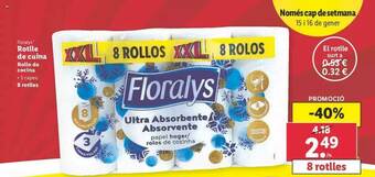 Lidl Floralys Rollo De Cocina oferta