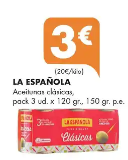 Supermercados Lupa LA ESPAÑOLA Aceitunas clásicas oferta