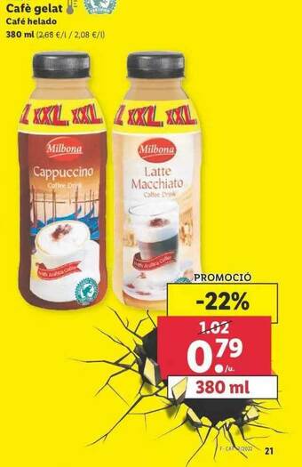 Lidl Café Helado oferta