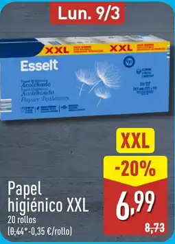 ALDI Papel higiénico XXL 6,99 oferta