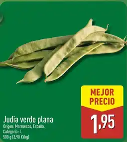 ALDI Judia verde plana oferta