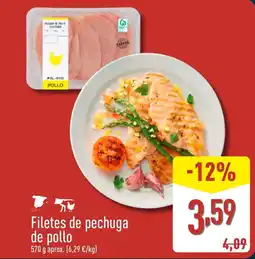 ALDI Filetes de pechuga de pollo oferta
