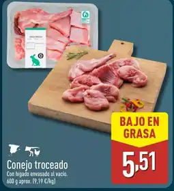 ALDI Conejo troceado oferta