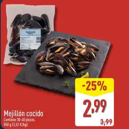 ALDI Mejillón cocido oferta