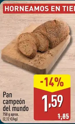 ALDI Pan campeón del mundo oferta