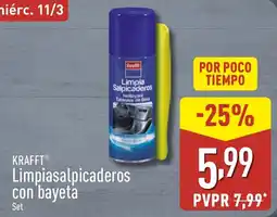 ALDI KRAFFT Limpiasalpicaderos con bayeta oferta