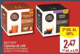 ALDI DOLCE GUSTO Cápsulas de café oferta
