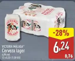 ALDI VICTORIA MÁLAGA Cerveza lager oferta