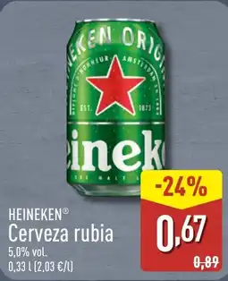 ALDI HEINEKEN Cerveza rubia oferta