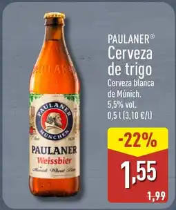 ALDI PAULANER Cerveza de trigo oferta