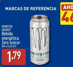 ALDI MONSTER ENERGY Bebida energética Zero azúcar oferta