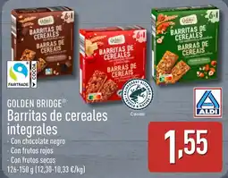 ALDI GOLDEN BRIDGE Barritas de cereales integrales oferta