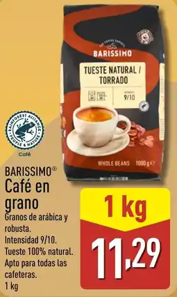 ALDI BARISSIMO Café en grano oferta