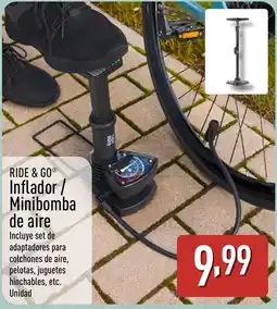 ALDI RIDE & GO Inflador Minibomba de aire oferta