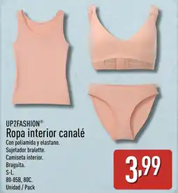 ALDI UP2FASHION Ropa interior canalé oferta