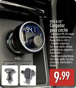 ALDI RIDE & GO Cargador para coche oferta