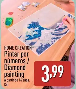 ALDI HOME CREATION Pintar por números / Diamond painting oferta