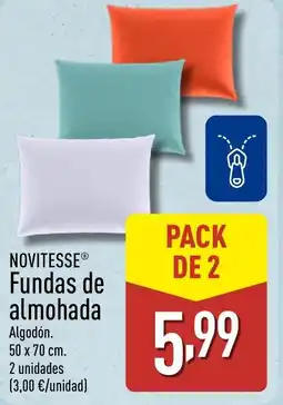 ALDI NOVITESSE Fundas de almohada oferta