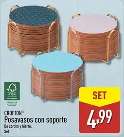 ALDI CROFTON Posavasos con soporte oferta