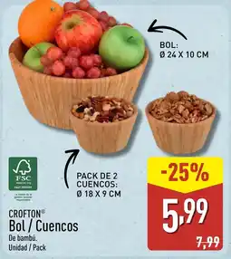 ALDI CROFTON Bol/Cuencos oferta