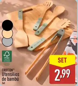 ALDI CROFTON Utensilios de bambú oferta