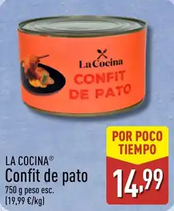 ALDI LA COCINA Confit de pato oferta