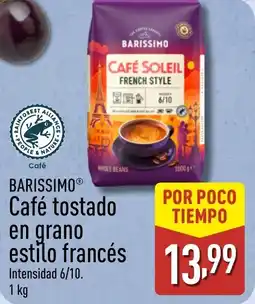 ALDI BARISSIMO Café tostado en grano estilo francés oferta