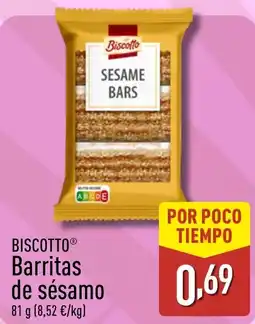 ALDI BISCOTTO Barritas de sésamo oferta