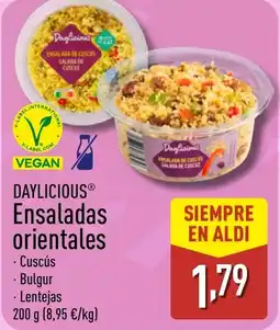 ALDI DAYLICIOUS Ensaladas orientales oferta