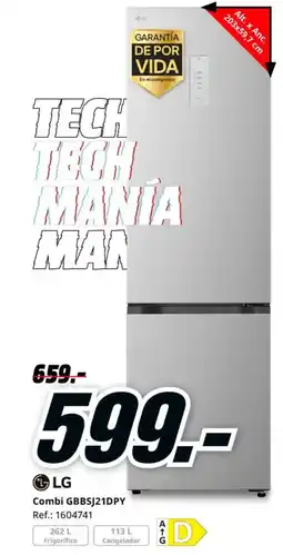 MediaMarkt LG Combi GBBSJ21DPY oferta