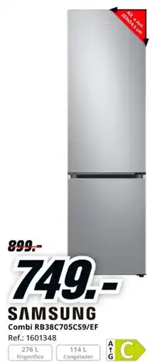 MediaMarkt SAMSUNG Combi RB38C705CS9/EF oferta