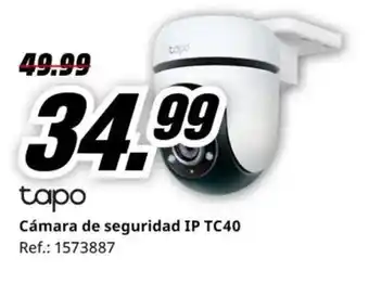 MediaMarkt TAPO Cámara de seguridad IP TC40 oferta