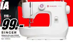 MediaMarkt SINGER Máquina de coser M1605 oferta
