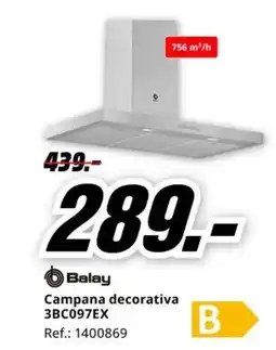 MediaMarkt BALAY Campana decorativa 3BC097EX oferta