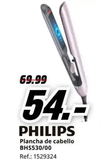 MediaMarkt PHILIPS Plancha de cabello BHS530/00 oferta