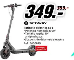 MediaMarkt SEGWAY Patinete eléctrico E3 E oferta