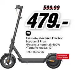 MediaMarkt XIAOMI Patinete eléctrico Electric Scooter 5 Plus oferta