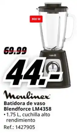 MediaMarkt MOULINEX Batidora de vaso Blendforce LM4358 oferta