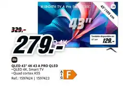 MediaMarkt XIAOMI Qled 43" 4k 43 a pro qled oferta